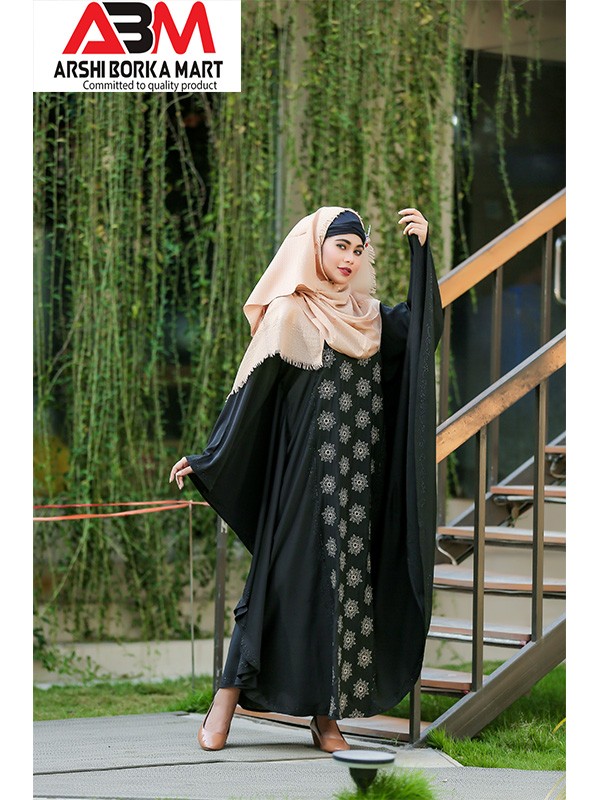 Butterfly party wear abaya-03